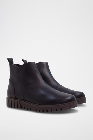 Bottines en cuir - Marron