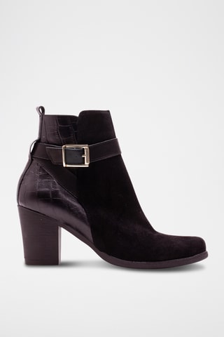 Bottines en cuir - Camel