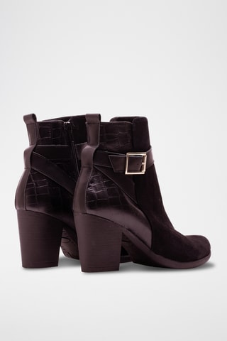 Bottines en cuir - Camel