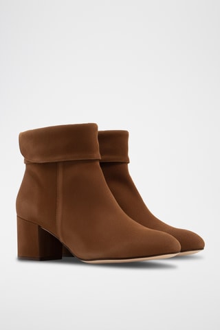Bottines en nubuck - Marron