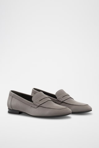 Mocassins en nubuck - Gris