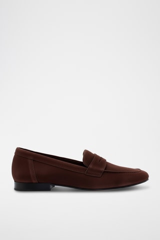 Mocassins en nubuck - Marron foncé