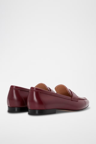 Mocassins en cuir nappa - Bordeaux