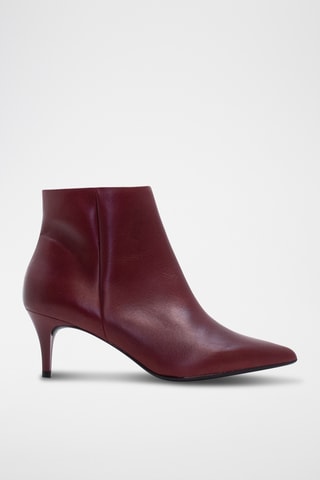 Bottines en cuir - Bordeaux