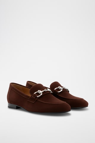 Mocassins en nubuck - Marron foncé