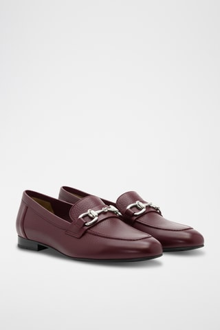 Mocassins en cuir nappa - Bordeaux