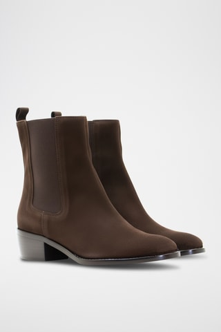 Bottines Chelsea en nubuck - Marron