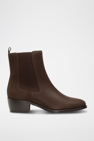 Bottines Chelsea en nubuck - Marron