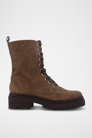 Bottines en nubuck - Marron