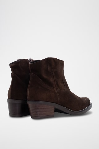 Bottines en nubuck - Marron