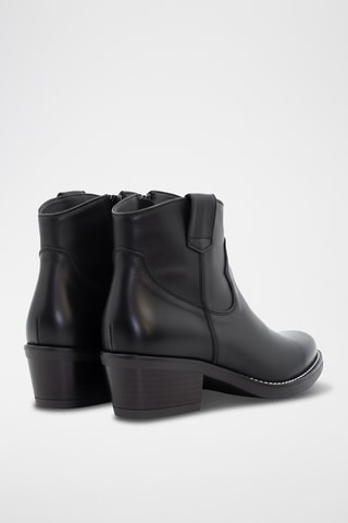 Bottines en cuir - Noir