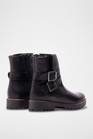 Bottines en cuir - Noir