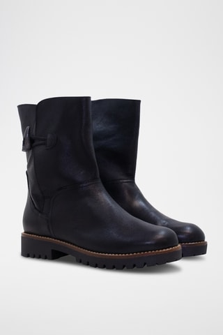 Bottines en cuir - Noir