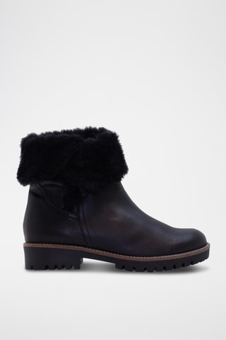 Bottines en cuir - Noir