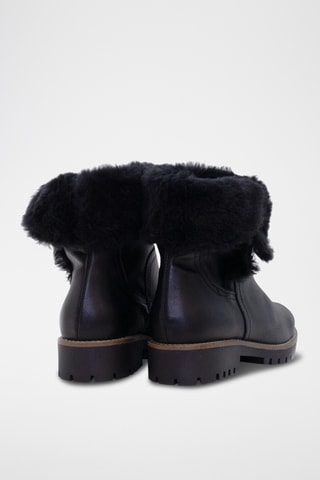 Bottines en cuir - Noir