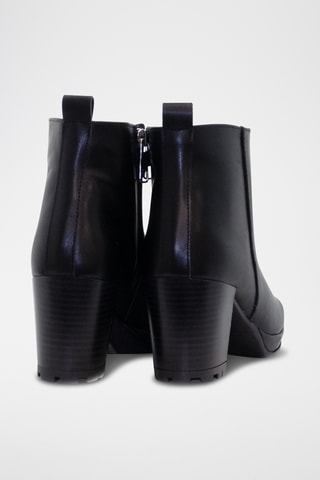 Bottines en cuir - Noir