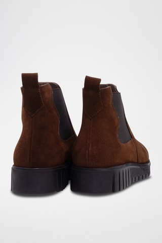 Bottines Chelsea en nubuck - Marron