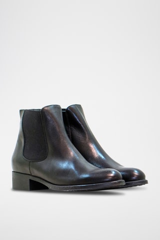 Bottines en cuir - Noir