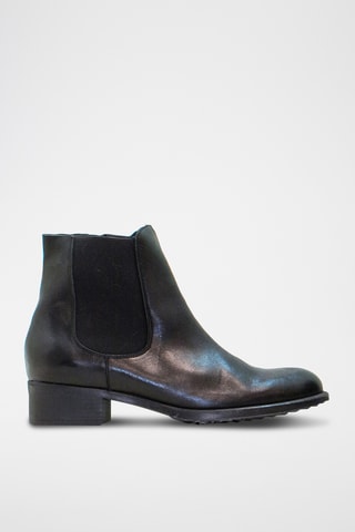 Bottines en cuir - Noir