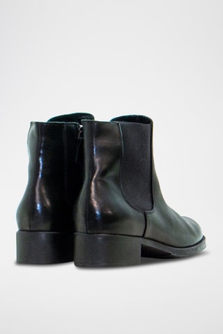 Bottines en cuir - Noir
