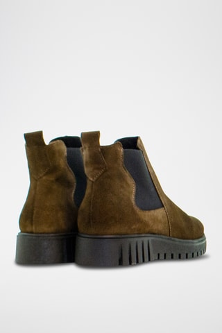 Bottines Chelsea en nubuck - Kaki