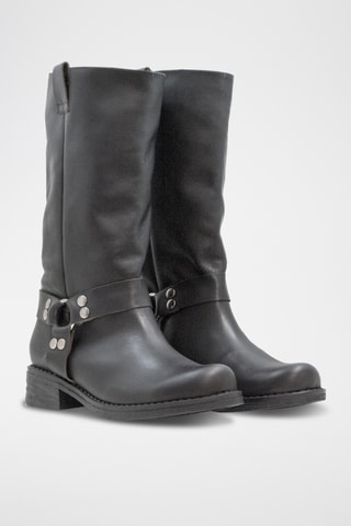 Bottes en cuir - Noir