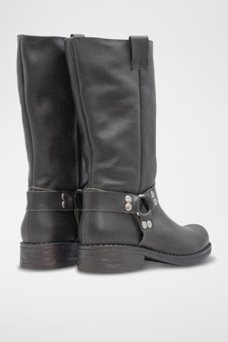 Bottes en cuir - Noir
