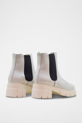 Bottines Chelsea en cuir - Blanc