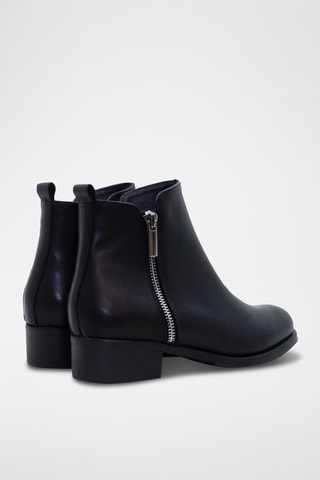 Bottines en cuir - Noir 