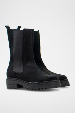Bottines Chelsea en nubuck - Noir