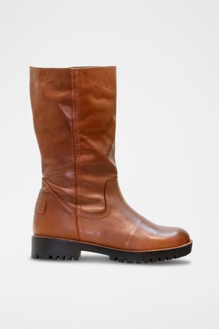 Bottines en cuir - Camel