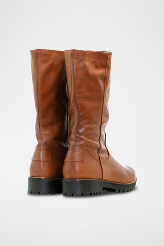 Bottines en cuir - Camel