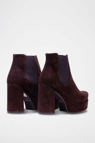 Bottines Chelsea en nubuck - Marron