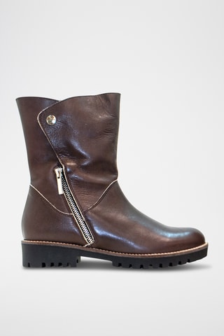 Bottines en cuir - Marron