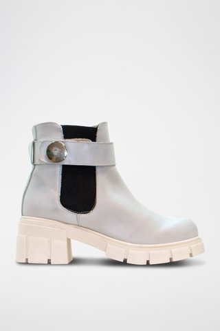 Bottines Chelsea en cuir - Ciel