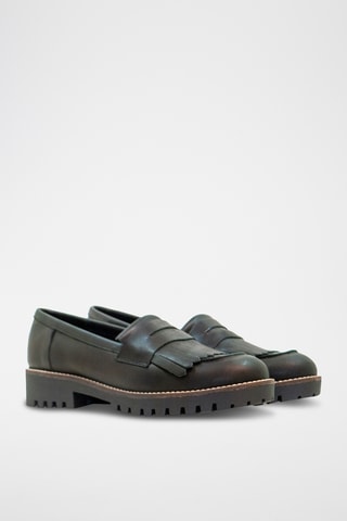 Mocassins en cuir - Noir
