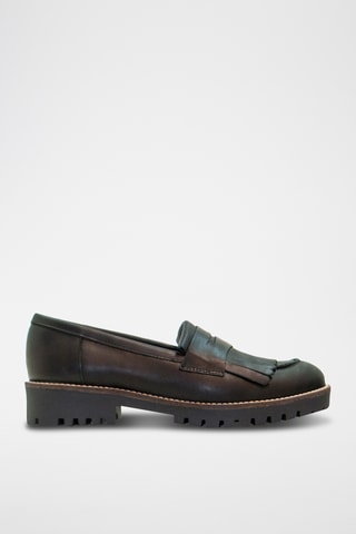 Mocassins en cuir - Noir