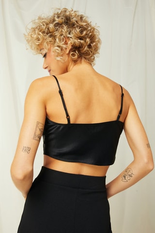 Crop Top Zwart