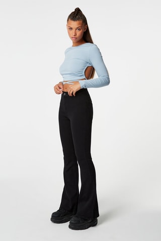 Broek Flare Cut Zwart