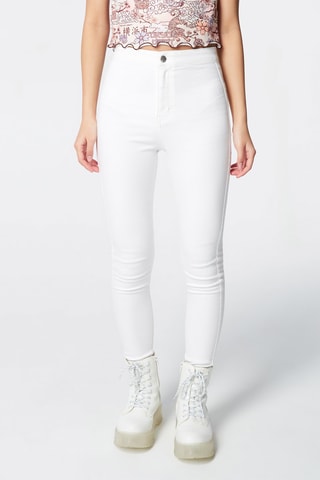 Jegging Hoge Taille Wit