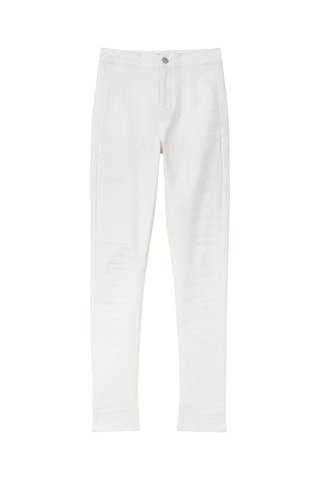 Jegging Hoge Taille Wit
