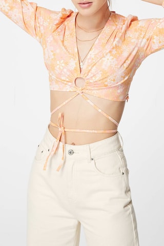 Crop Top Koraalrood