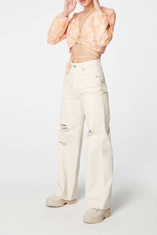 Crop Top Koraalrood