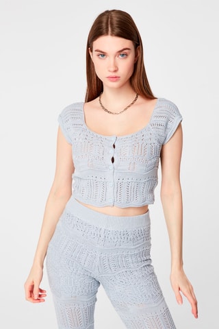 Crop Top Hemelsblauw