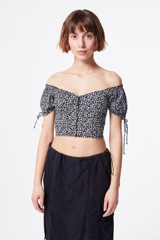Crop top Zwart en Wit