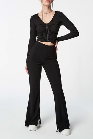 Crop Top Zwart