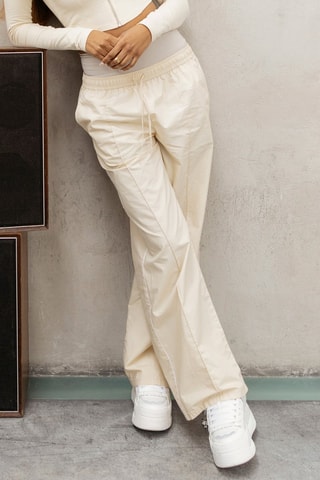 Broek Wide Legs Beige