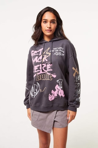 Sweater met Capuchon Donkergrijs