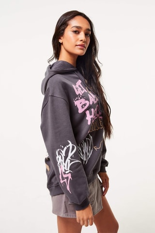 Sweater met Capuchon Donkergrijs