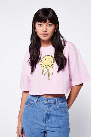 Cropped T-shirt Lichtpaars